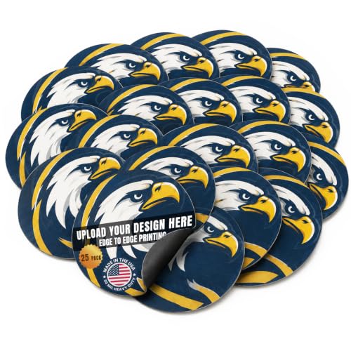 Customizable Round Magnet 5 Inch 25 Pack (25 Pack)