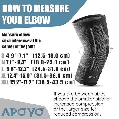 Tennis Elbow Brace for Women & Men (Grey (Single) / Medium)