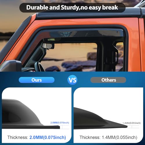 In Channel Window Deflectors for Ram 1500 2019 (Ram 1500 2019-2024 Quad Cab)