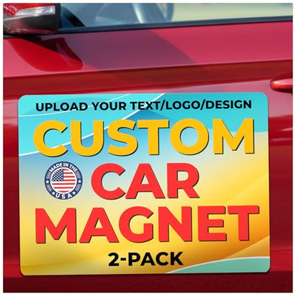 Custom Car Magnet 16x22 Inch 30 Mil 2 Pack (16" x 22" Rectangle)