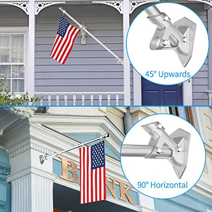 Flag Pole Upgraded Bracket (Silver)