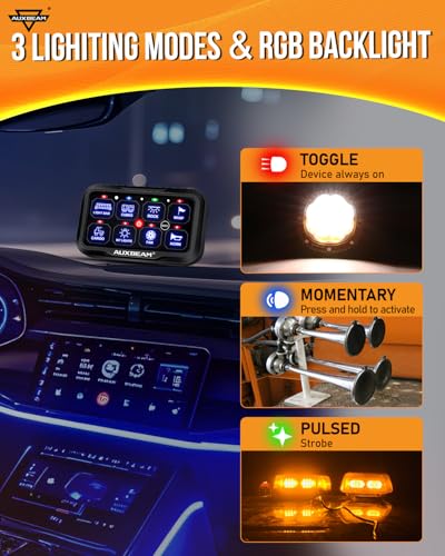 8 Gang Switch Panel Bluetooth RGB AR (8 Gang Bluetooth Panel (Two Side Output))