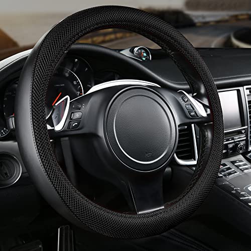 3D Air Mesh Car Seat Covers Full Sets w (Black black)