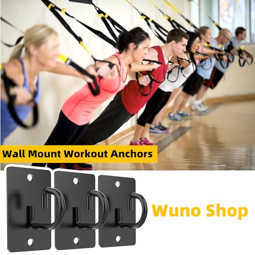3 Pcs Wall Anchors for Resistance Bands (G Hooks-Black-3Pcs)