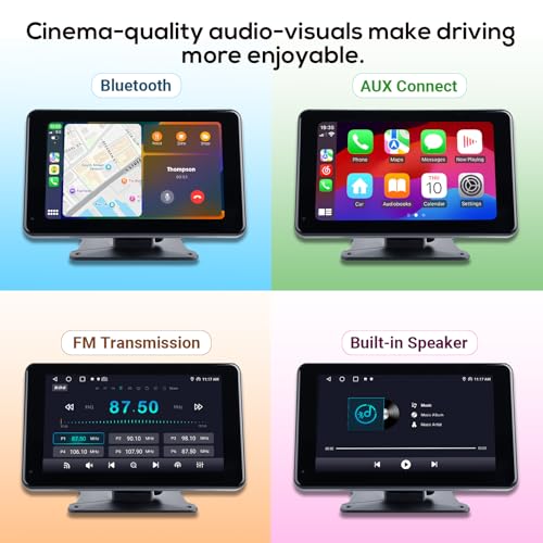 Portable Wireless Carplay Screen for Car (7-Inch(7001))