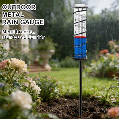 Upgrade Rain Gauge (3-section Spiral Rain Gauge)