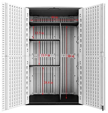 66 Cu.ft Vertical Storage Shed