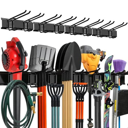 Garage Wall Organizer (Black / 64" (0 Shelves))