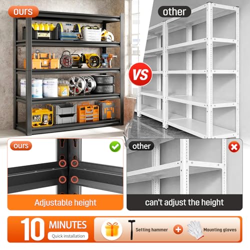 72" H Garage Shelving Unit (16" D*36" W*72" H)