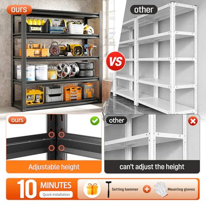 72" H Garage Shelving Unit (16" D*36" W*72" H)