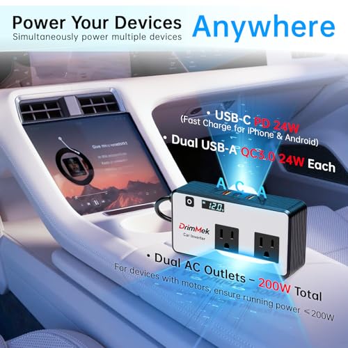 272W Car Power Inverter (White)