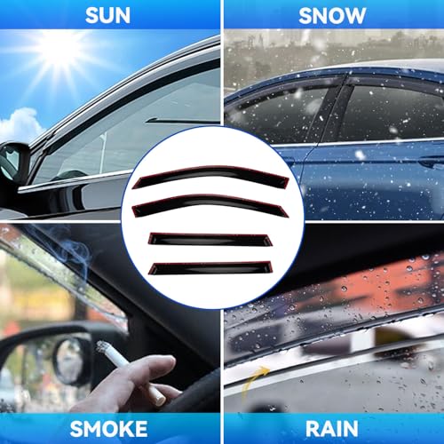 4pcs Window Visors Rain Guards for 2019 (2019-2025 RAV4/RAV4 Prime)