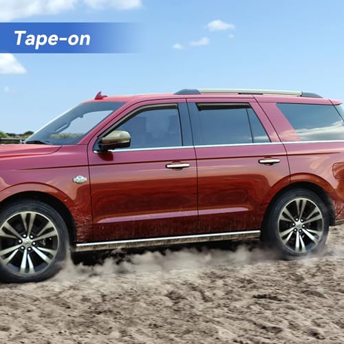 Window Visors Rain Guards for 2018 (2018-2024 Ford Expedition)