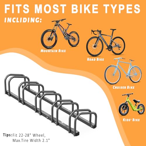 Bike Storage Rack for Garage (5 Bike Holder)