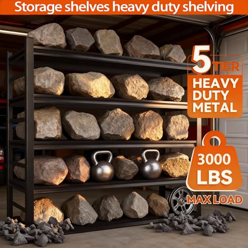 Metal Garage Shelving Unit (5-Tier, 36"W × 16"D × 72"H)