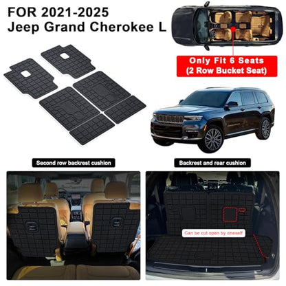 Floor Mats & Cargo Liner for 2021 (2021-25|CherokeeL6|full Set)