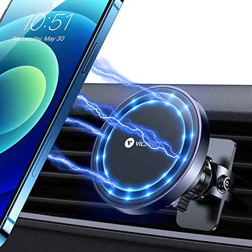 for MagSafe Car Mount [Upgraded Strongest Magnet Power] Magnetic Phone Holder for Car Vent 360 Adjustable Magnetic Car Phone Holder Mount for iPhone 17 Pro Max 16 15 14 13 12 Plus Mini (Black)