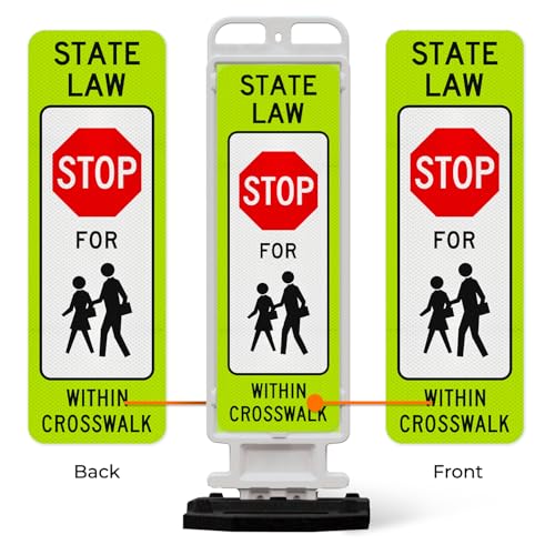 State Law Stop for Pedestrian in Crosswalk MUTCD R1 (Stop For Pedestrian in Crosswalk)
