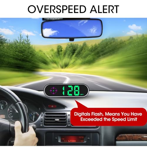 GPS Digital Speedometer for Car MPH (Colorful Digital Speedometer)