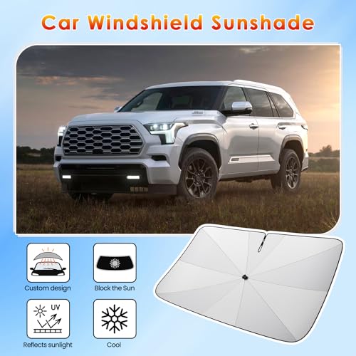 for Car Windshield Sunshade Umbrella 2023 (for 2023-2026 Toyota Sequoia)