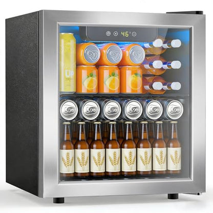 48 Can Beverage Refrigerator (Silver)