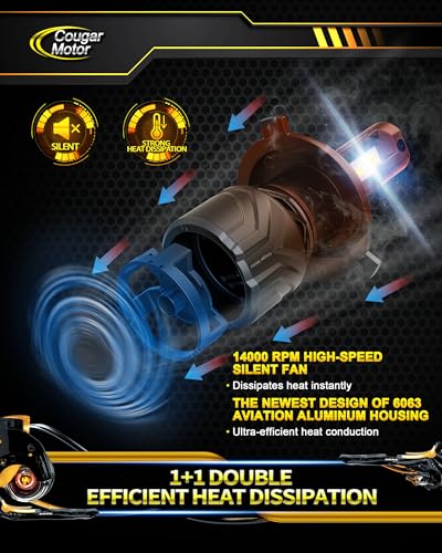 H4 Bulbs 9003 Fog Lights 6500K White Non (H4)