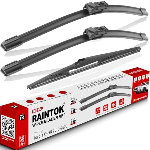 3 Pack Windshield Wiper Blades Replacement for Toyota CHR C (26+16+14)