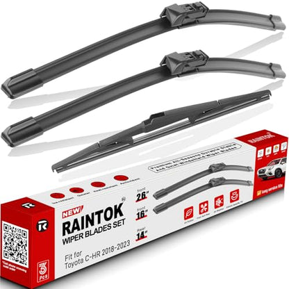 3 Pack Windshield Wiper Blades Replacement for Toyota CHR C (26+16+14)