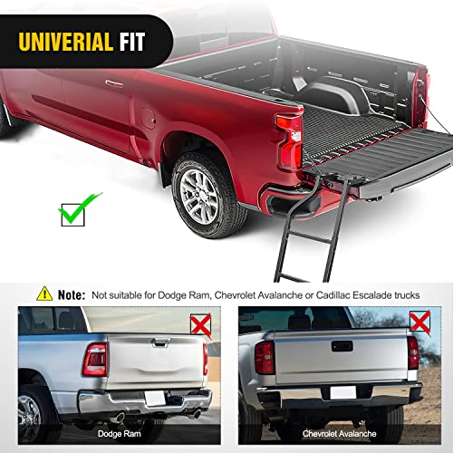Foldable Truck Tailgate Ladder for Pickup with Step Grip Plates (Foldable Truck Tailgate Ladder)