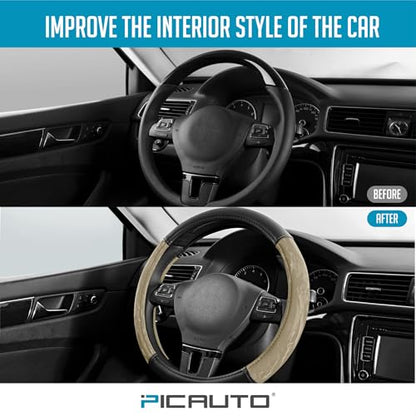 Steering Wheel Cover (Beige)