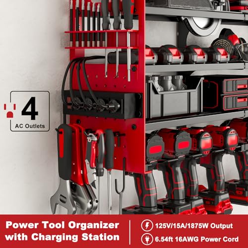 Power Tool Organizer Wall Mount (Red)