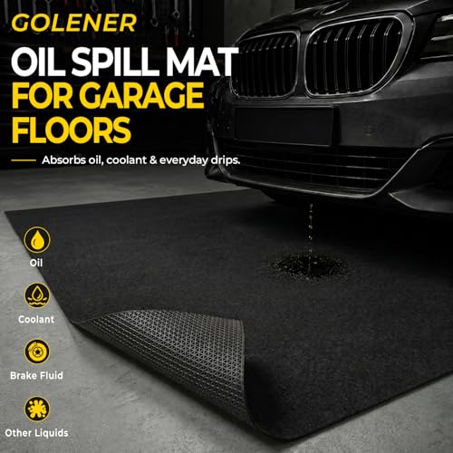 Oil Spill Mat (2'5" x 3' (Rectangular) / Black)