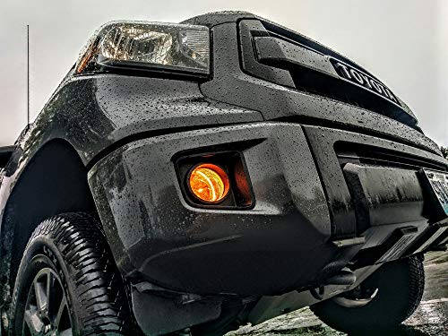 Universal Amber Fog Light Tint Film Covers (2 - 4 inch x 8 inch)