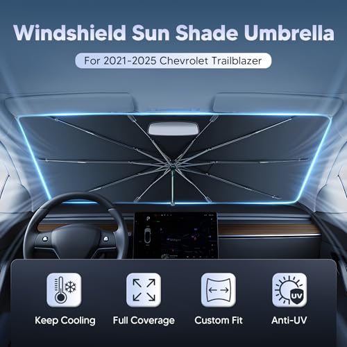 Windshield Sun Shade Umbrella for 2021 (Chevy Trailblazer 2021-Present)