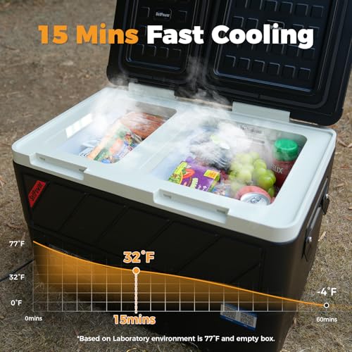 12v Refrigerator with APP Control (Black / 48QT)