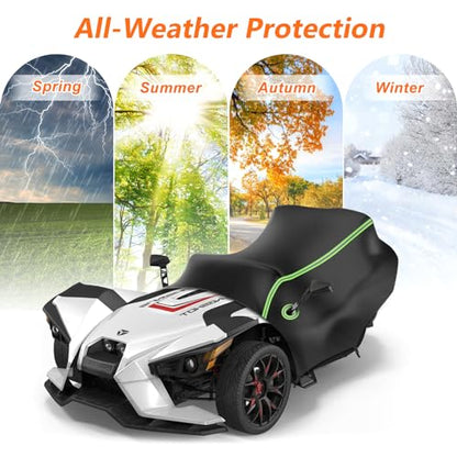 Half Cover for Polaris Slingshot S SL SLR R Signature LE Accessories (Black / Half Cover for Polaris Slingshot)