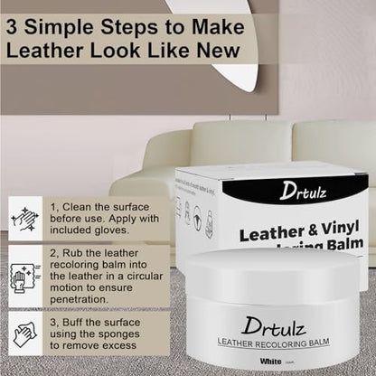 Leather Recoloring Balm (White)