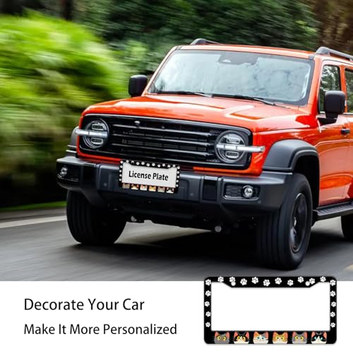 Cats Paw License Plate Frame (Cats and paws)