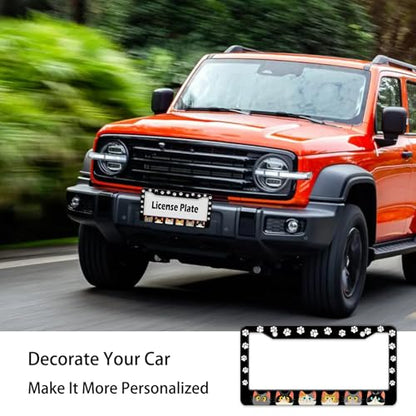 Cats Paw License Plate Frame (Cats and paws)