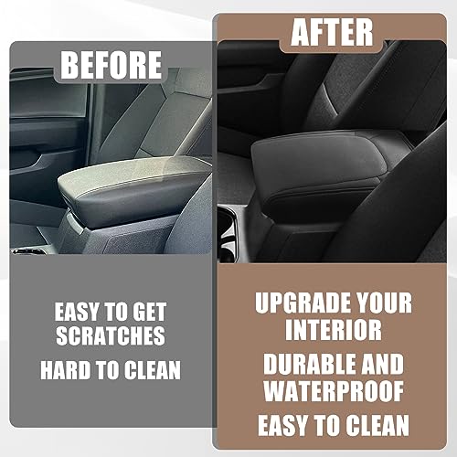 Armrest Cover for 2023+ Colorado Canyon (5) 23+ |Colorado & Canyon| Black Stitch, Regular)