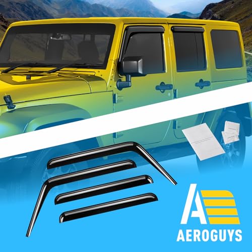 Extra Durable Window Deflectors Tape (For Jeep Wrangler 07-18 JK)