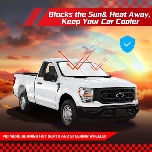 Windshield Sun Shade for Ford F (for Ford F150 2021-2026 2027)