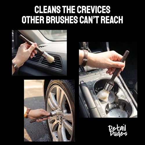 Premium Car Detailing Brush Set 3 (3-Pack)