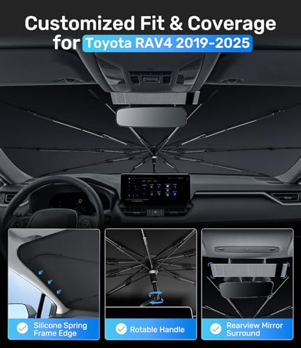 Upgrade Windshield Sun Shade (For Toyota RAV4 (2019-2025))