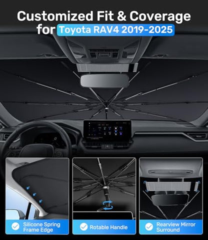 Upgrade Windshield Sun Shade (For Toyota RAV4 (2019-2025))