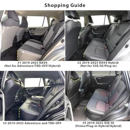 Rav4 Hybrid Seat Covers (#2 2019-2025 RAV4 Hybrid (Not for XSE/SE/Plug-in) / Black)
