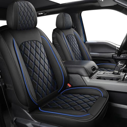 Dodge Ram Seat Covers Full Set for 2009 (Black and Blue / Full Set (Flat Back))