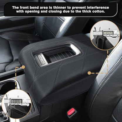 Armrest Cover for Toyota Tundra 2014 (10) 14-21 |Tundra| Bucket Seat, +Thick)