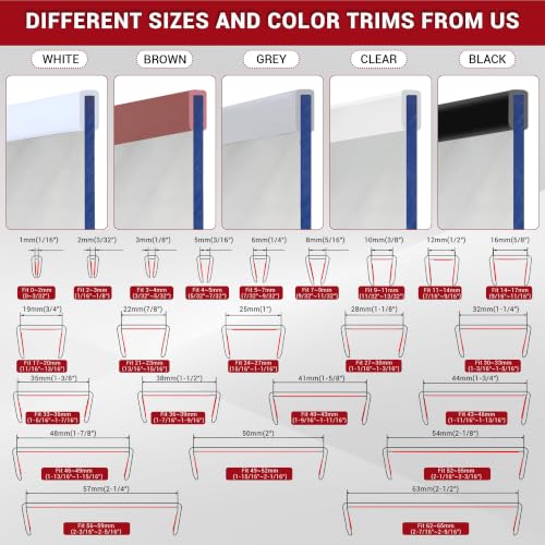 Rubber Edge Trim (Fit 5/16" - L20' / Black)