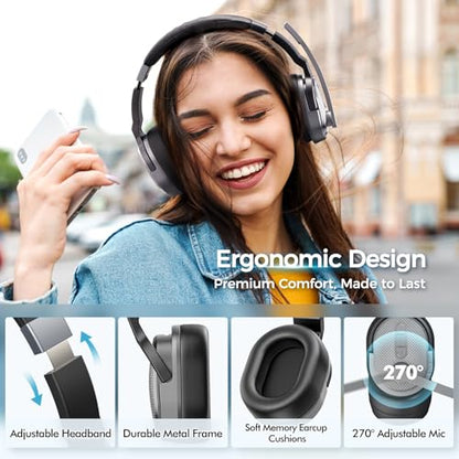 Trucker Bluetooth Headset (Silver Gray)